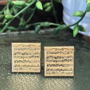 Vintage Music Sheet Cufflinks